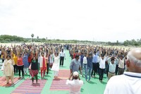 Gouthami Youth Yoga in GITAM college in Hyderabad